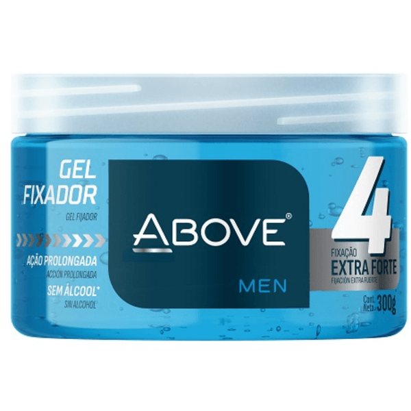 Gel Fixador Above Ação Prolongada Azul Extra Forte 300g